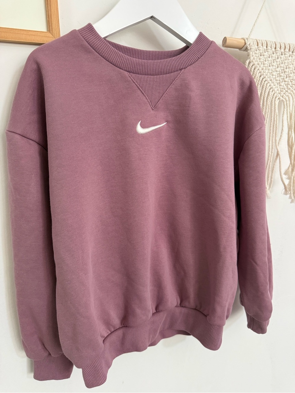 Nike - 6x (6-7y) - mauve logo sweatshirt - Picture 11 of 11